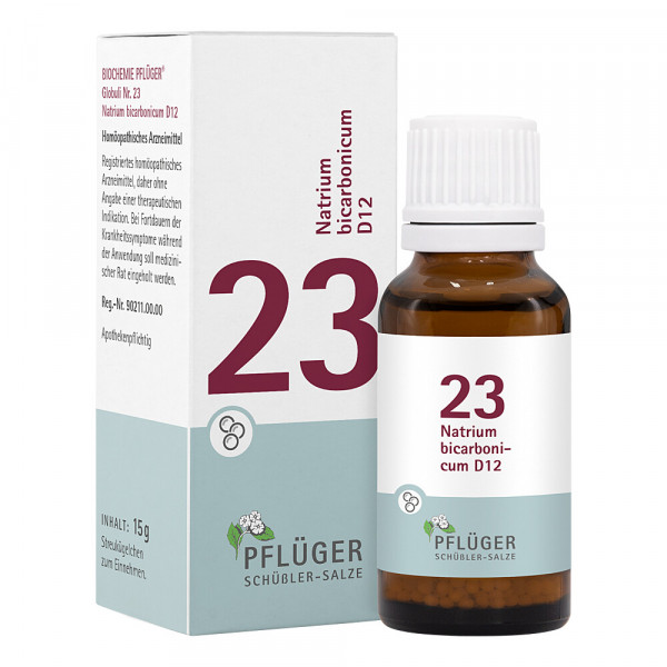 Abbildung für BIOCHEMIE Pflüger 23 Natrium bicarbonicum D 12 Gl.