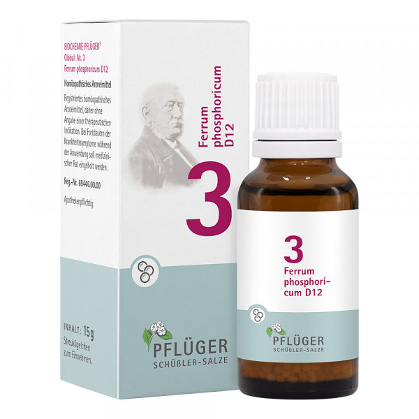 Abbildung für BIOCHEMIE Pflüger 3 Ferrum phosphoricum D 12 Glob.
