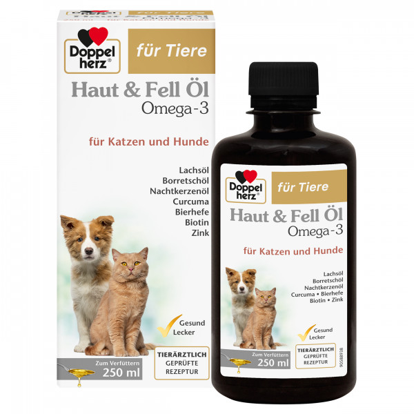 Abbildung für DOPPELHERZ für Tiere Haut&Fell Öl f.Hunde/Katzen