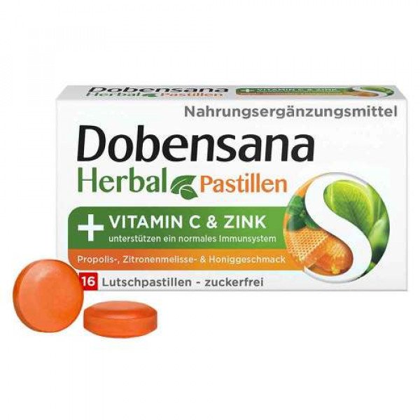 Abbildung für DOBENSANA Herbal Honiggeschm.Vit.C & Zink Pastil.