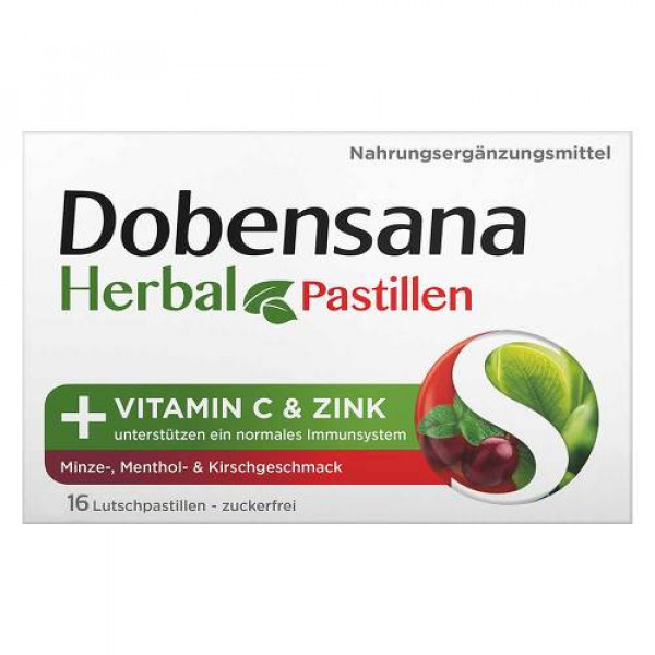 Abbildung für DOBENSANA Herbal Kirschgeschm.Vit.C & Zink Pastil.