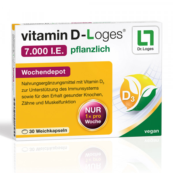 Abbildung für VITAMIN D-LOGES 7.000 I.E. pflanzlich Wochendepot
