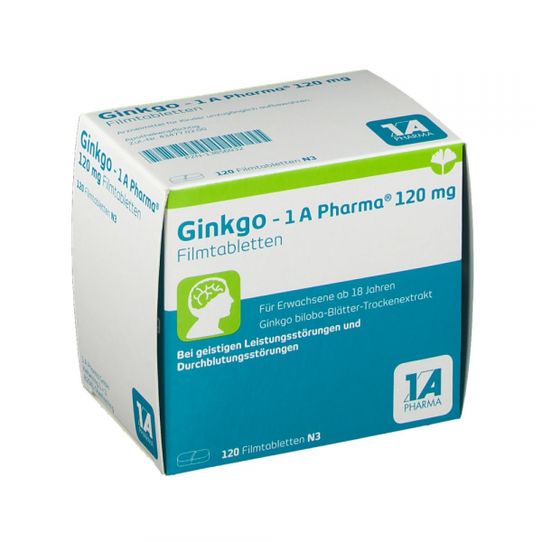 Abbildung für GINKGO BILOBA-1A Pharma 120 mg Filmtabletten