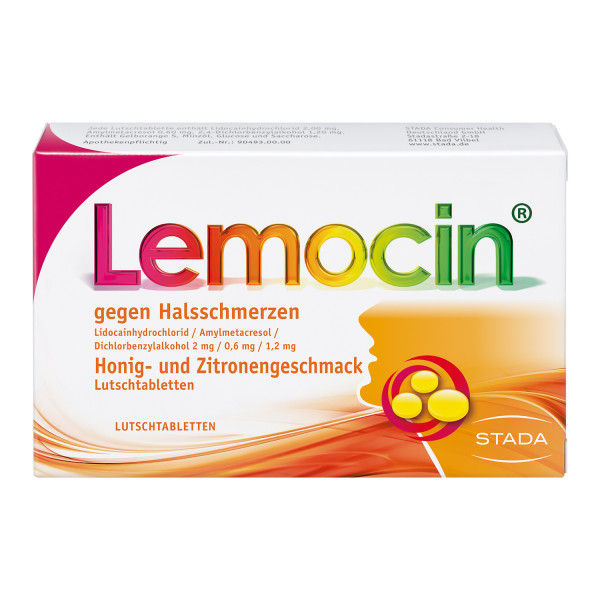 Abbildung für LEMOCIN gegen Halsschmerzen Honig-u.Zitroneng.Lut.