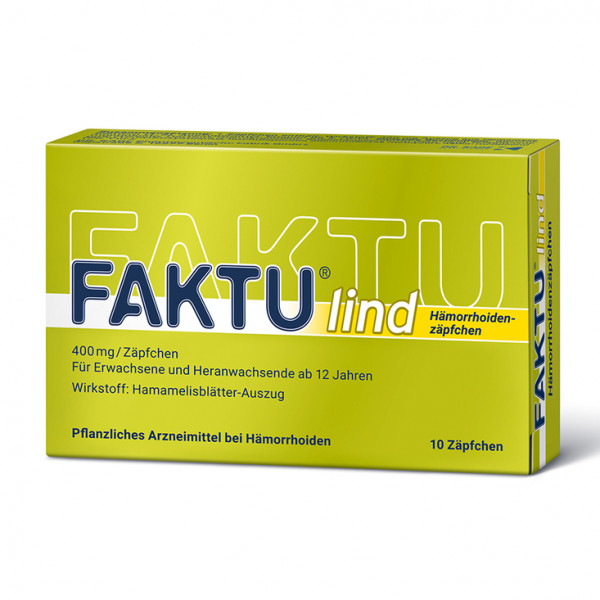 Abbildung für FAKTU lind Hämorrhoidenzäpfchen