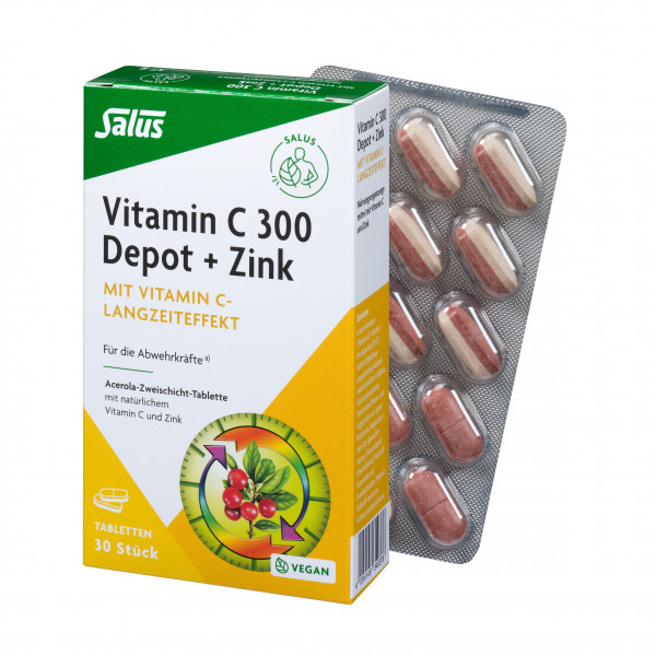 Abbildung für VITAMIN C 300 Depot+Zink Salus Tabletten