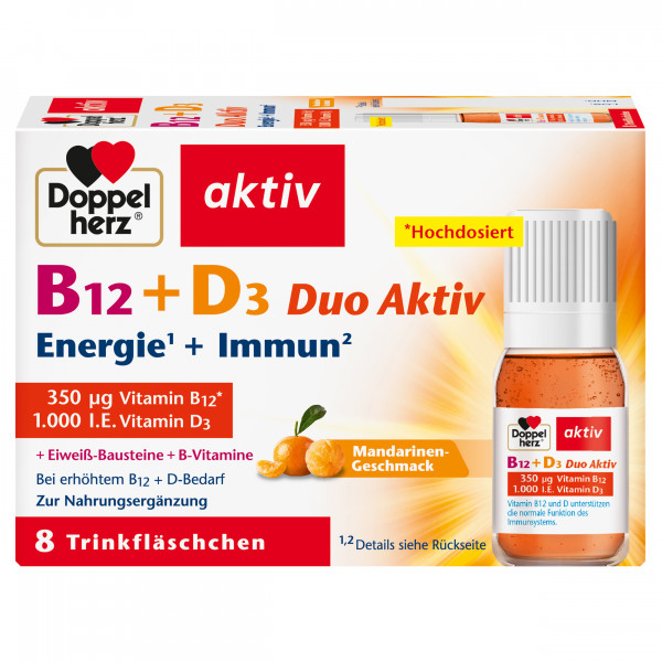 Abbildung für DOPPELHERZ B12+D3 Duo Aktiv Trinkampullen
