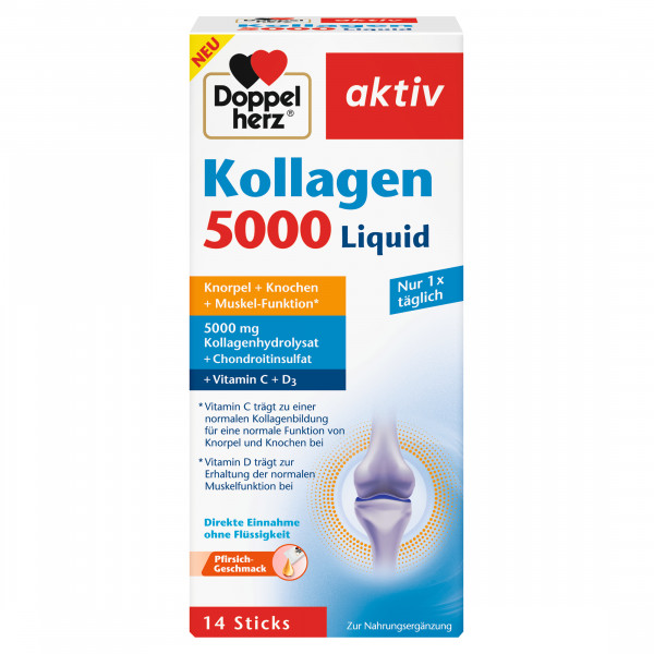 Abbildung für DOPPELHERZ Kollagen 5000 Liquid Sticks