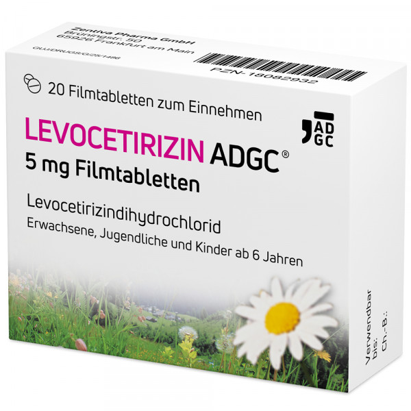 Abbildung für LEVOCETIRIZIN ADGC 5 mg Filmtabletten