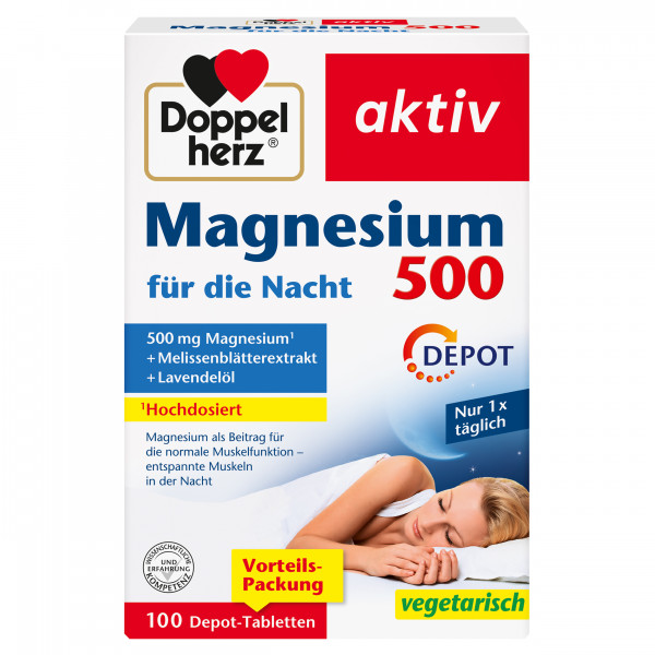 Abbildung für DOPPELHERZ Magnesium 500 Nacht Tabletten