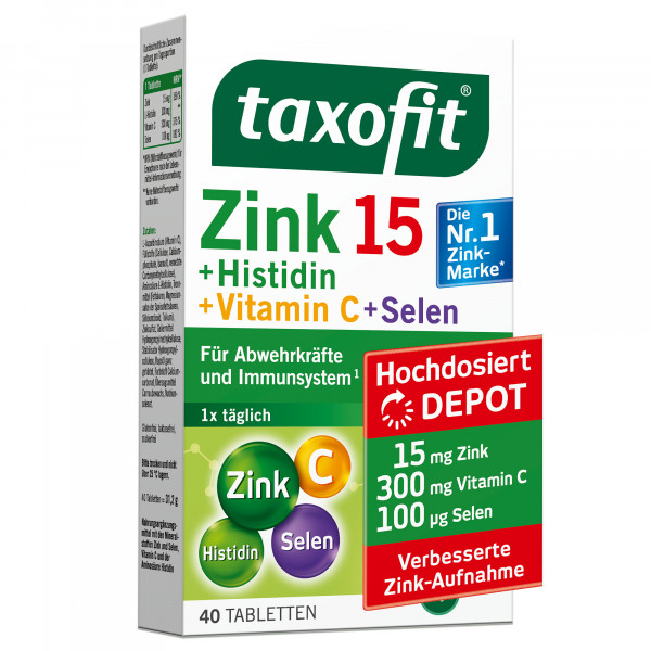 Abbildung für TAXOFIT Zink+Histidin+Selen Depot Tabletten