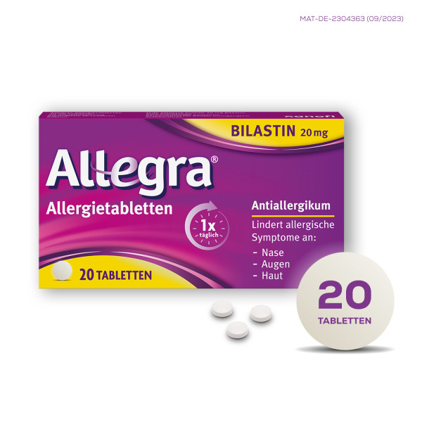 Abbildung für Allegra Allergietabletten - Schnell bei Heuschnupfen