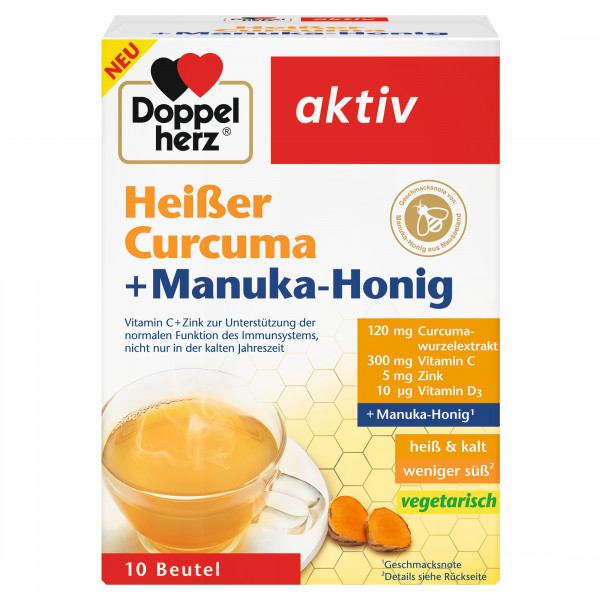 Abbildung für DOPPELHERZ heißer Curcuma+Manuka-Honig Granulat