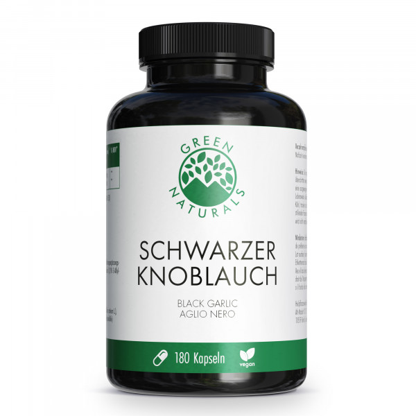 Abbildung für GREEN NATURALS schwarzer Knoblauch 600mg m.SAC Kps