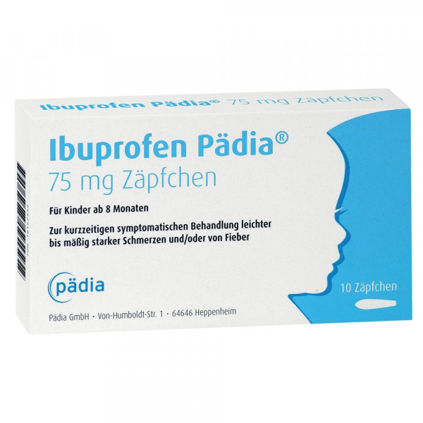 Abbildung für IBUPROFEN Pädia 75 mg Zäpfchen