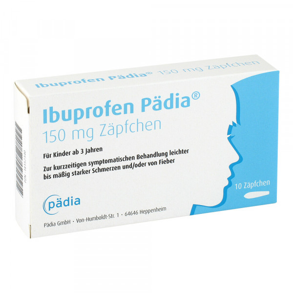 Abbildung für IBUPROFEN Pädia 150 mg Zäpfchen