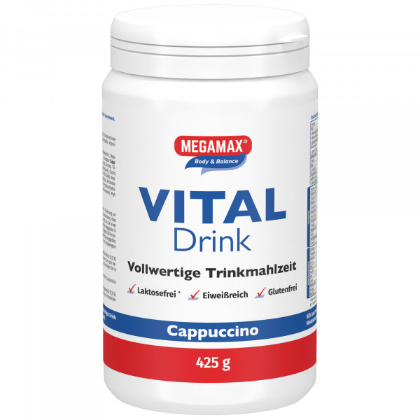 Abbildung für MEGAMAX Vital Drink Cappuccino Pulver