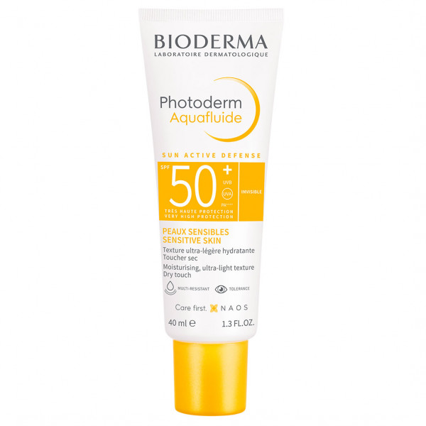 Abbildung für Photoderm Aquafluide LSF50+ ungetönt - Feuchtigkeitsspendender, mattierender Gesichtssonnenschutz mit einer leichten Aqua-Textur