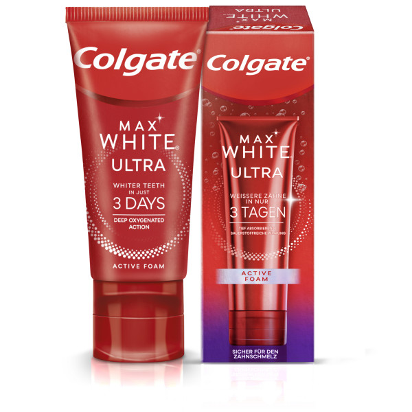 Abbildung für COLGATE Max white Ultra Active Foam Zahnpasta