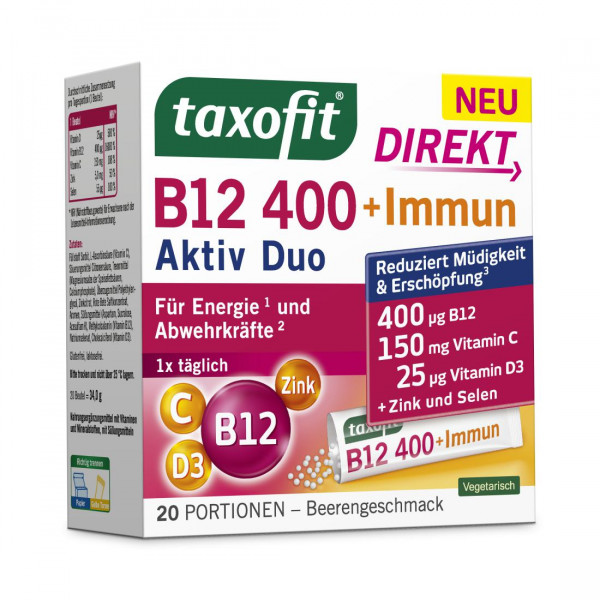 Abbildung für TAXOFIT B12 400 + Immun Direkt Granulat