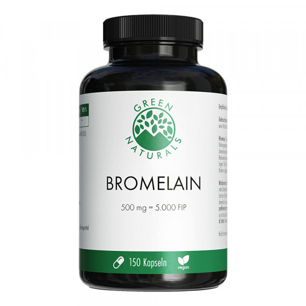 Abbildung für GREEN NATURALS Bromelain 500 mg vegan mit 5000 FIP