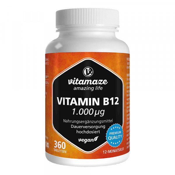Abbildung für VITAMIN B12 1000 μg hochdosiert vegan Tabletten