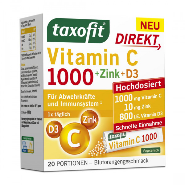 Abbildung für TAXOFIT Vitamin C 1000+Zink+D3 Direkt Granulat