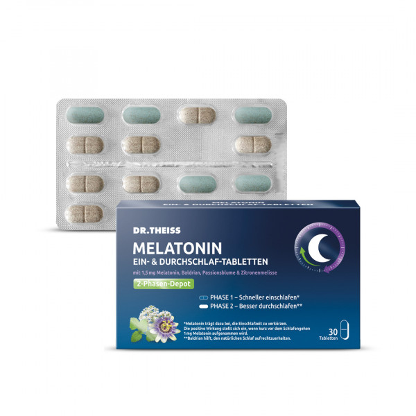 Abbildung für DR.THEISS Melatonin Ein- & Durchschlaf-Tabletten