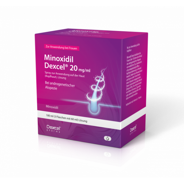 Abbildung für MINOXIDIL Dexcel 20 mg/ml Spray z.Anw.a.d.Kopfhaut