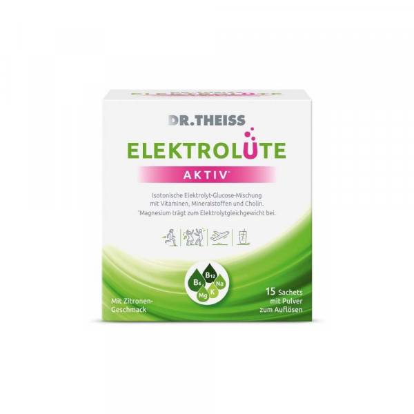 Abbildung für DR.THEISS Elektrolüte AKTIV Pulver Sachets