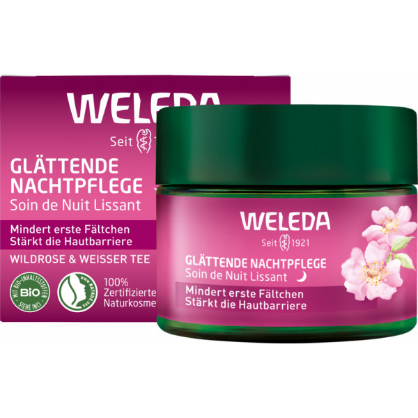 Abbildung für WELEDA glättende Nachtpflege Wildrose & weißer Tee