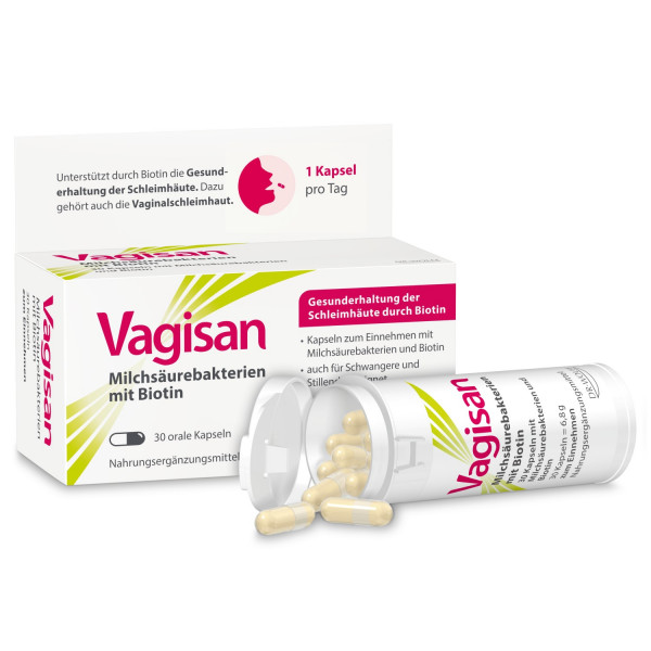 Abbildung für VAGISAN Milchsäurebakterien mit Biotin Kapseln