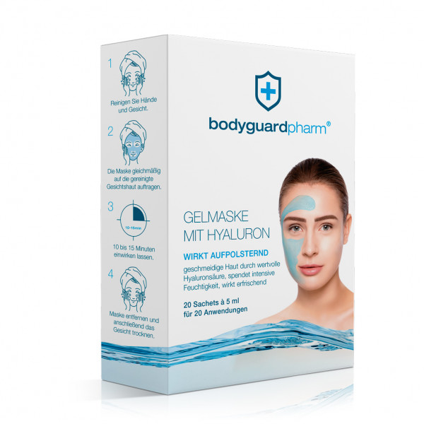 Abbildung für BODYGUARDPHARM HYALURON GEL Maske 10 St.