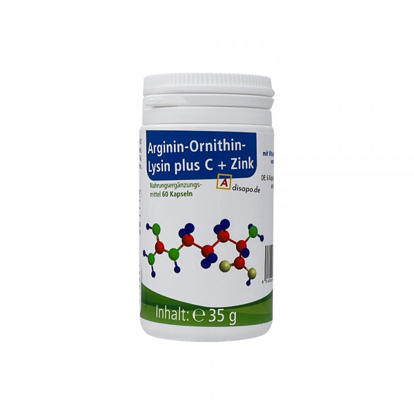 Abbildung für DISAPO Arginin-Omithin-Lysin Plus C + Zink Kapseln