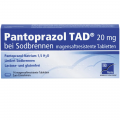 PANTOPRAZOL TAD 20 mg b.Sodbrenn. magensaftr.Tabl.