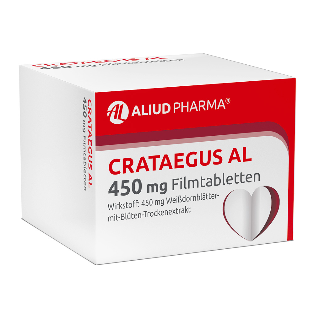 Crataegus AL 450 mg Filmtabletten bei nachlassender Herzleistung Abbildung für Crataegus AL 450 mg Filmtabletten bei nachlassender Herzleistung