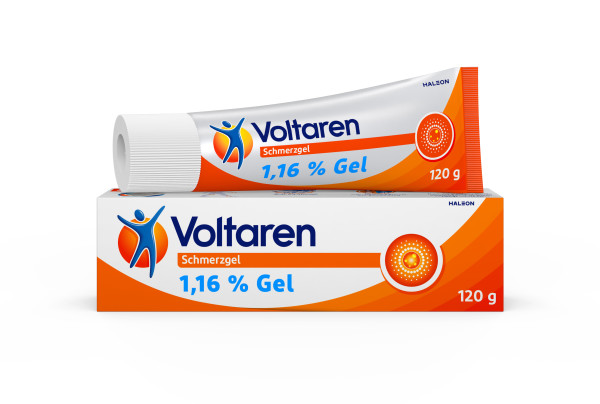 Voltaren Schmerzgel 11,6 mg/g Voltaren Gel bei Muskel- und Rückenschmerzen Abbildung für Voltaren Schmerzgel 11,6 mg/g Voltaren Gel bei Muskel- und Rückenschmerzen