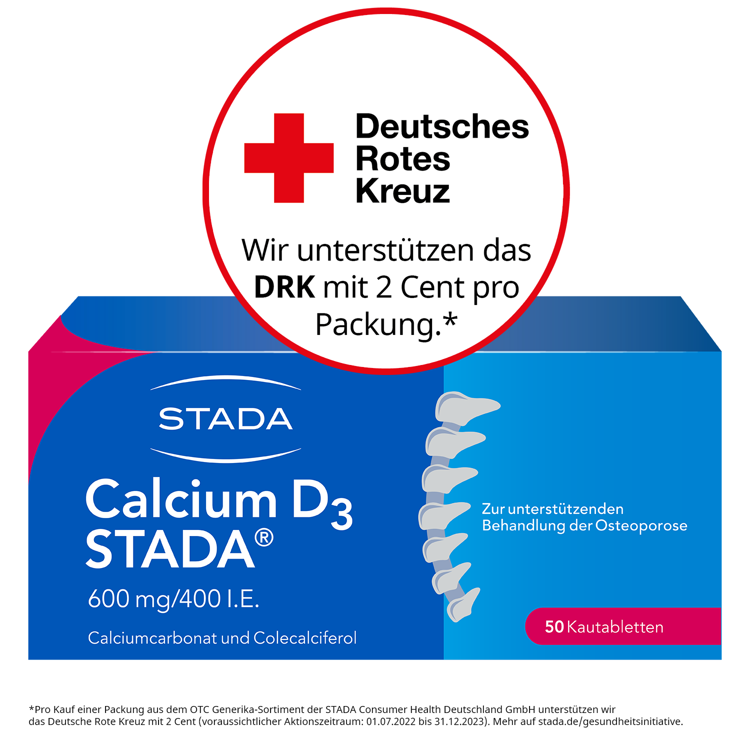 CALCIUM D3 STADA 600 mg/400 I.E. Kautabletten Abbildung für CALCIUM D3 STADA 600 mg/400 I.E. Kautabletten
