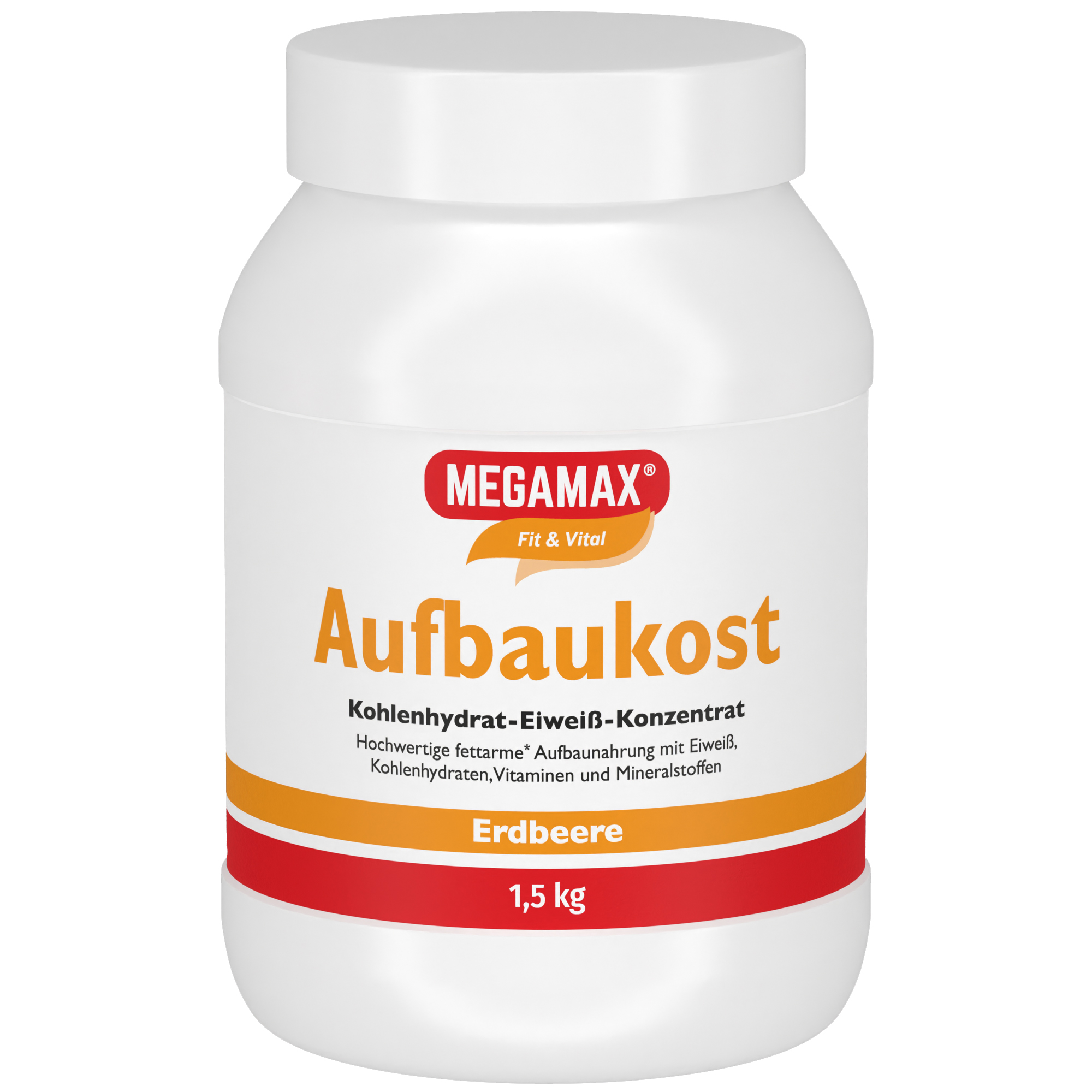 MEGAMAX Aufbaukost Erdbeere Pulver Abbildung für MEGAMAX Aufbaukost Erdbeere Pulver