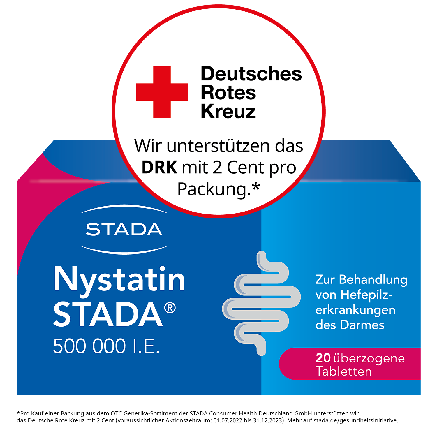 NYSTATIN STADA 500.000 I.E. überzogene Tabletten Abbildung für NYSTATIN STADA 500.000 I.E. überzogene Tabletten