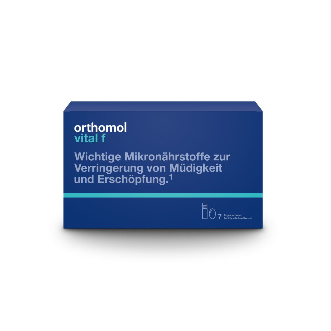 ORTHOMOL Vital F Trinkfläschchen/Kaps.Kombipack. Abbildung für ORTHOMOL Vital F Trinkfläschchen/Kaps.Kombipack.