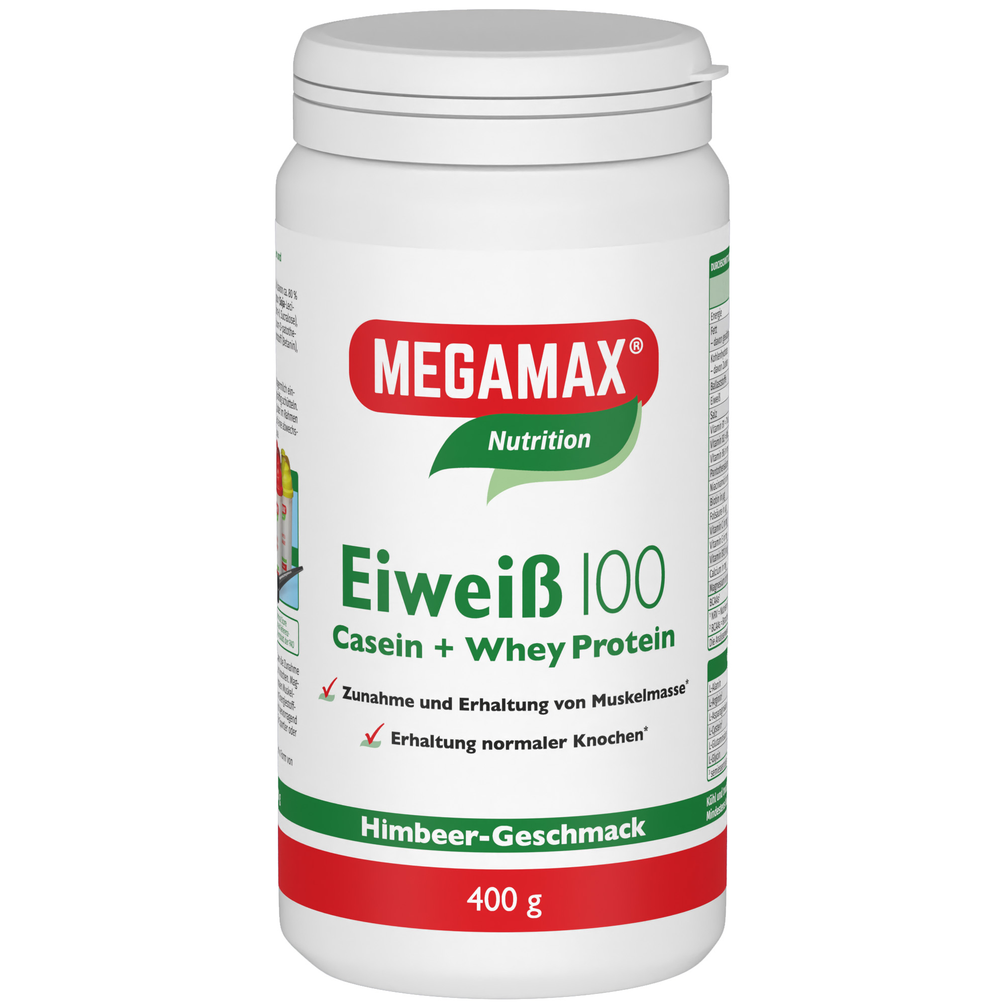 EIWEISS 100 Himbeer Quark Megamax Pulver Abbildung für EIWEISS 100 Himbeer Quark Megamax Pulver