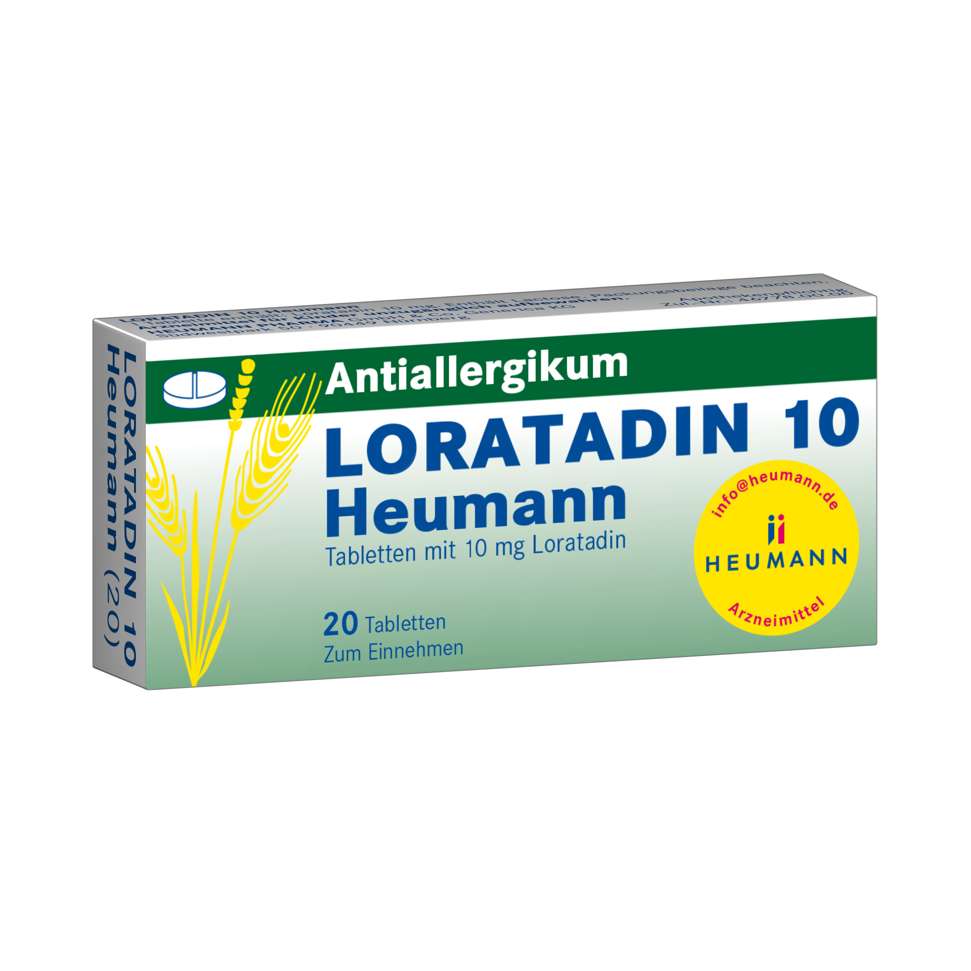 LORATADIN 10 Heumann Tabletten Abbildung für LORATADIN 10 Heumann Tabletten