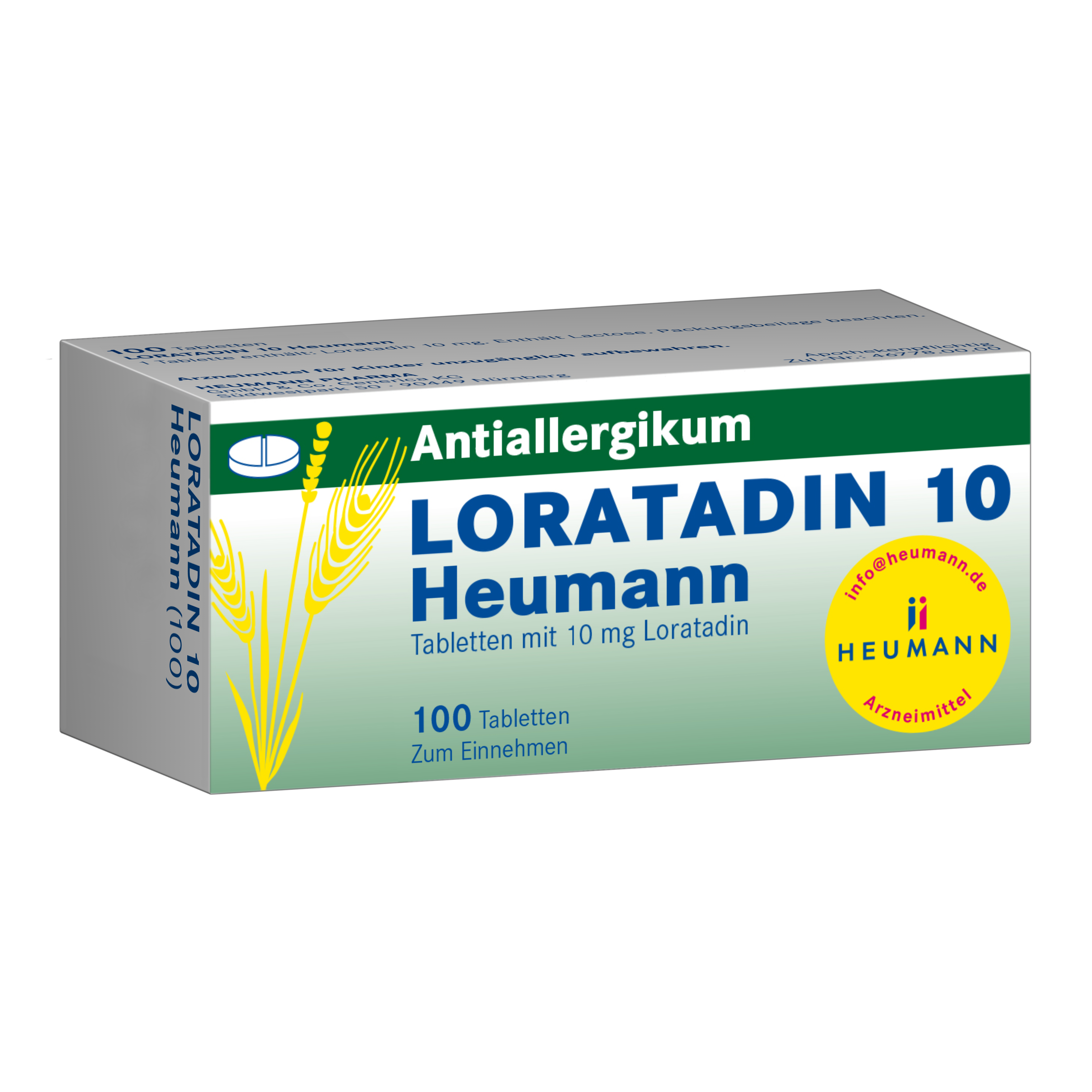 LORATADIN 10 Heumann Tabletten Abbildung für LORATADIN 10 Heumann Tabletten
