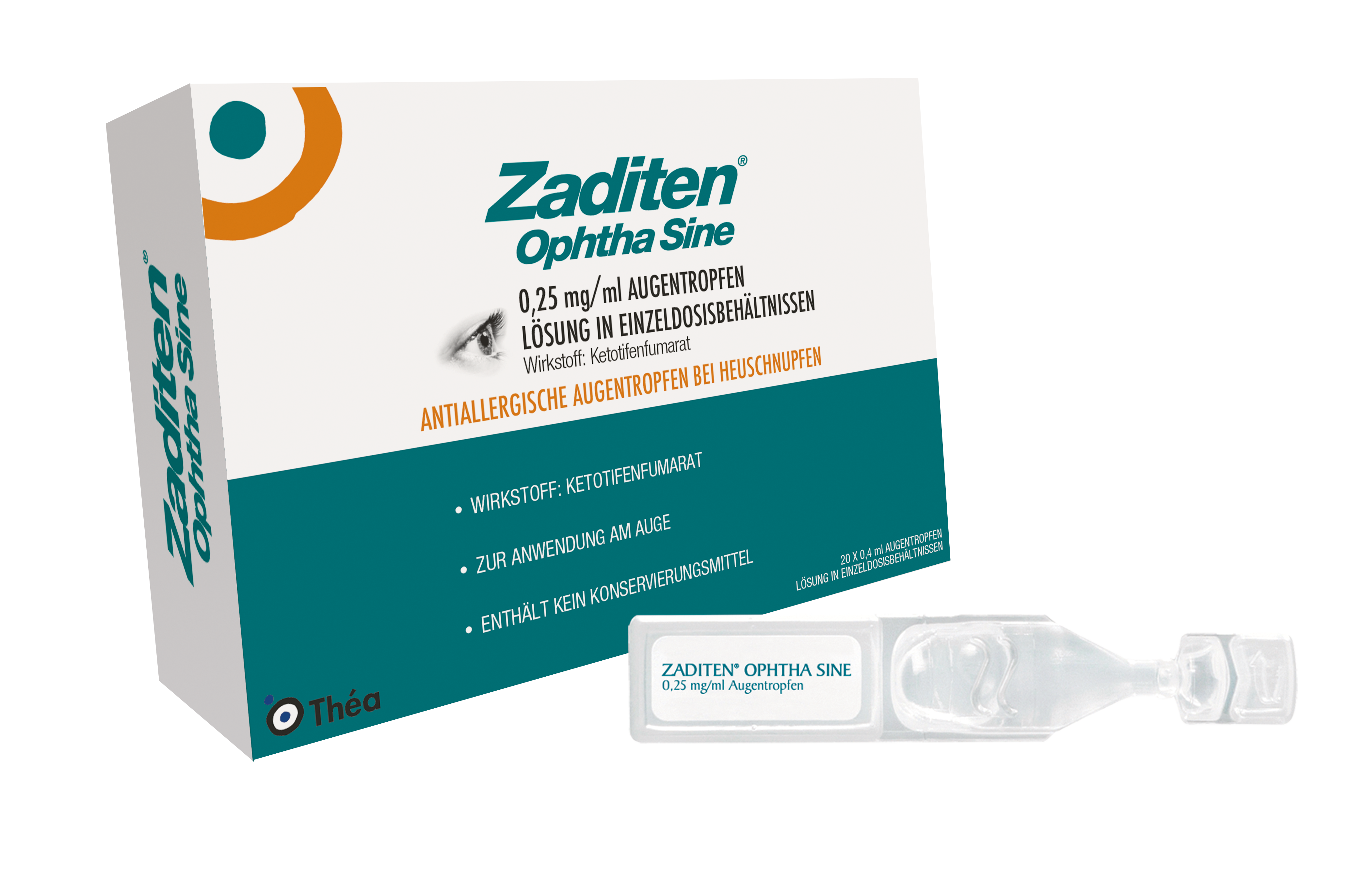 ZADITEN ophtha sine 0,25 mg/ml Augentr.Einzeldos. Abbildung für ZADITEN ophtha sine 0,25 mg/ml Augentr.Einzeldos.