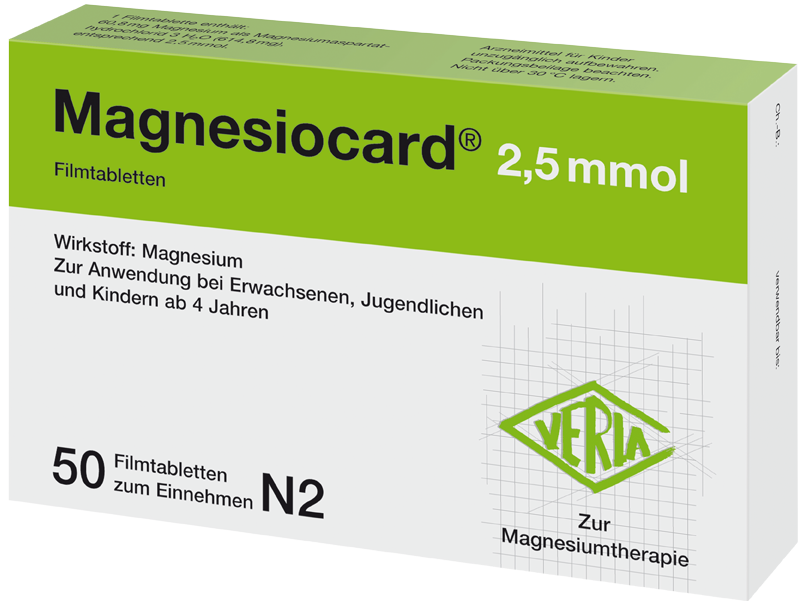 Magnesiocard® 2,5 mmol Abbildung für Magnesiocard® 2,5 mmol