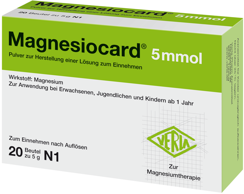 Magnesiocard® 5 mmol Abbildung für Magnesiocard® 5 mmol