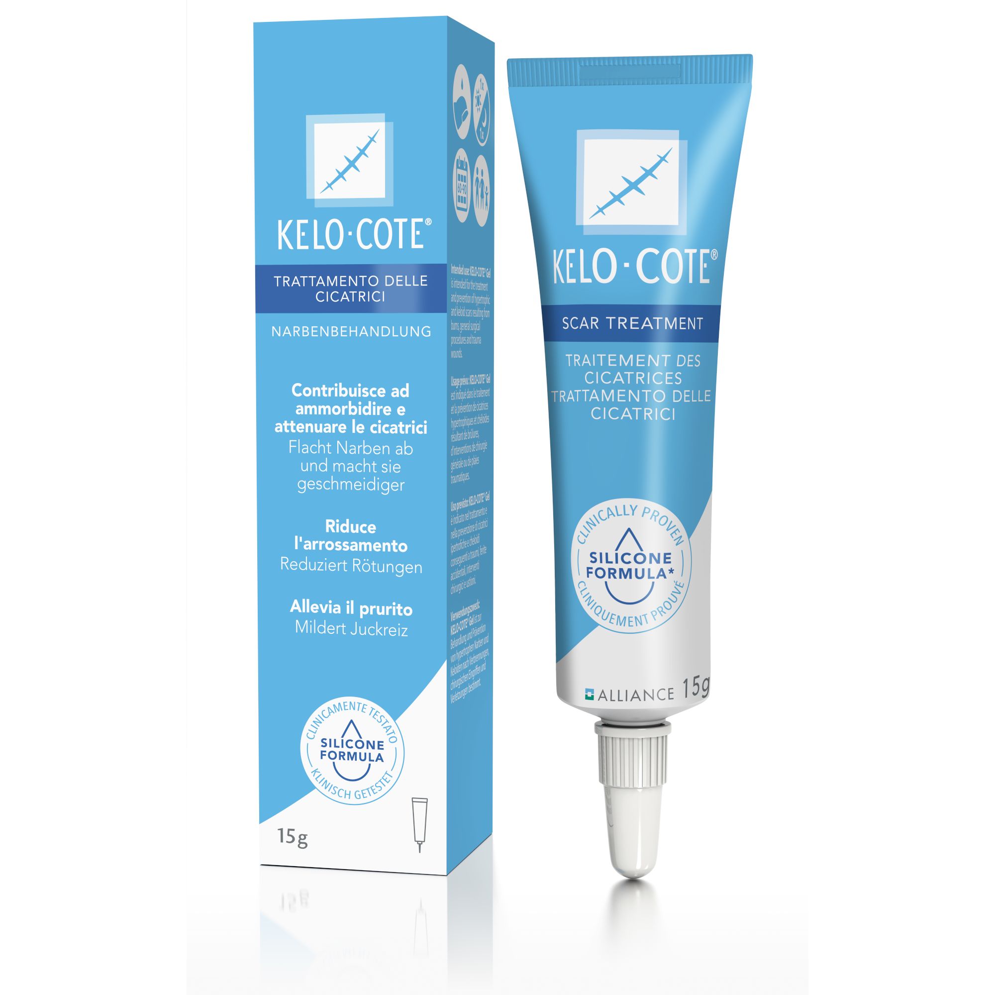 KELO-cote Silikon Gel zur Behandlung von Narben Abbildung für KELO-cote Silikon Gel zur Behandlung von Narben