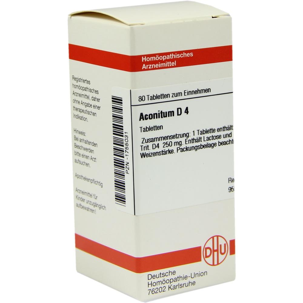 ACONITUM D 4 Tabletten Abbildung für ACONITUM D 4 Tabletten