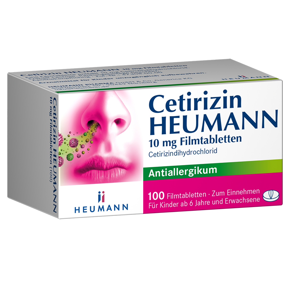 CETIRIZIN Heumann 10 mg Filmtabletten Abbildung für CETIRIZIN Heumann 10 mg Filmtabletten